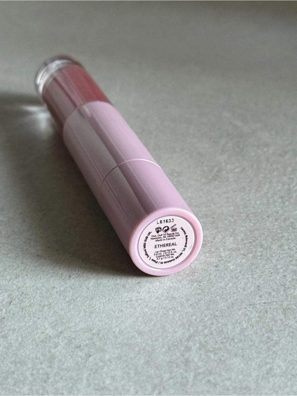 Doll 10 Lip Gloss & Lipstick Duo Ethereal Shade New in Box